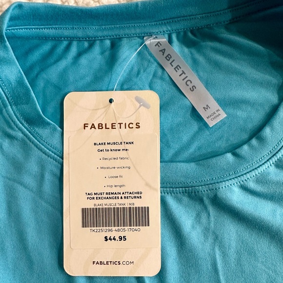 NWT Fabletics Blake Muscle Tank - Picture 3 of 3